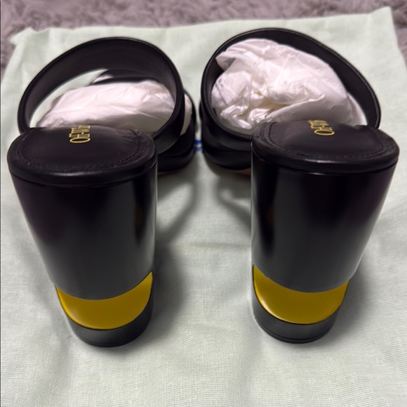 Off-White Black Strappy Heels - Picture 5 of 9